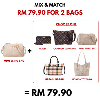 MIMI SLING BAG - RATTAN CB, BEIGE